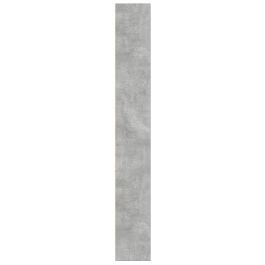 Libreria Grigio Cemento 60x24x176 cm in Legno Multistrato | homemem39