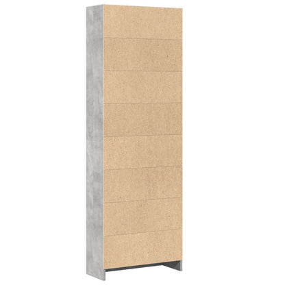 Libreria Grigio Cemento 60x24x176 cm in Legno Multistrato | homemem39
