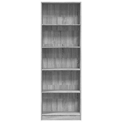 Libreria Grigio Sonoma 60x24x176 cm in Legno Multistrato | homemem39