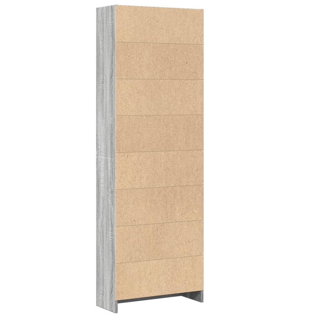 Libreria Grigio Sonoma 60x24x176 cm in Legno Multistrato | homemem39