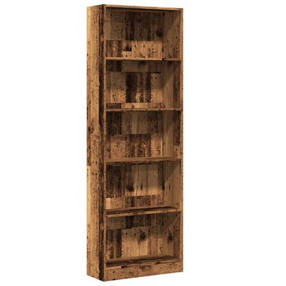 Libreria Legno Antico 60x24x176 cm in Legno Multistrato | homemem39