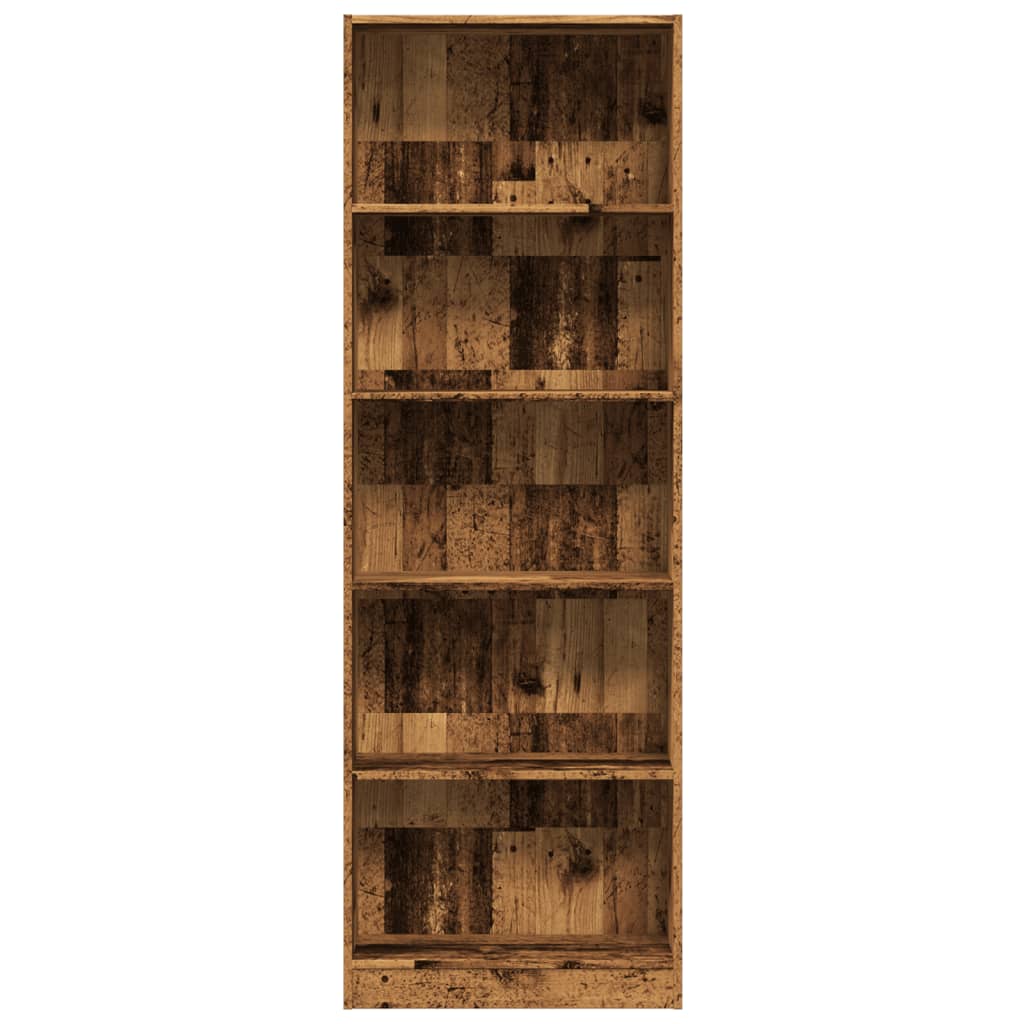 Libreria Legno Antico 60x24x176 cm in Legno Multistrato | homemem39