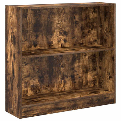 Libreria Rovere Fumo 80x24x76 cm in Legno Multistrato | homemem39