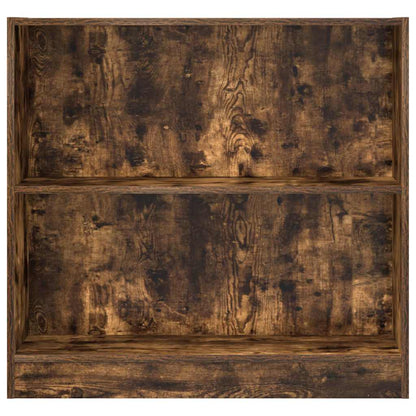 Libreria Rovere Fumo 80x24x76 cm in Legno Multistrato | homemem39