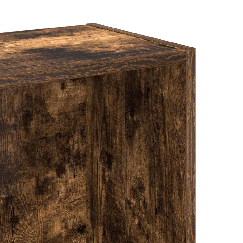 Libreria Rovere Fumo 80x24x76 cm in Legno Multistrato | homemem39