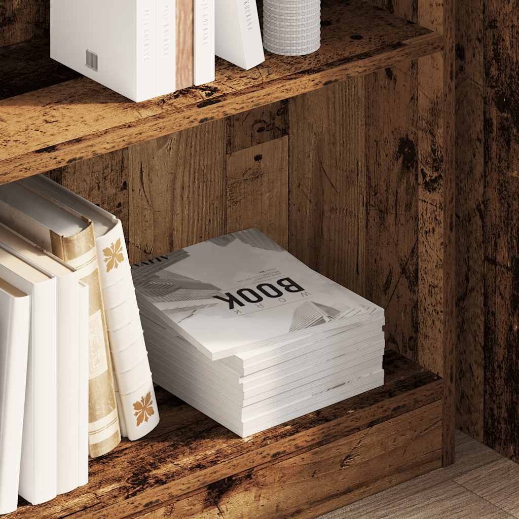 Libreria Legno Antico 80x24x76 cm in Legno Multistrato | homemem39
