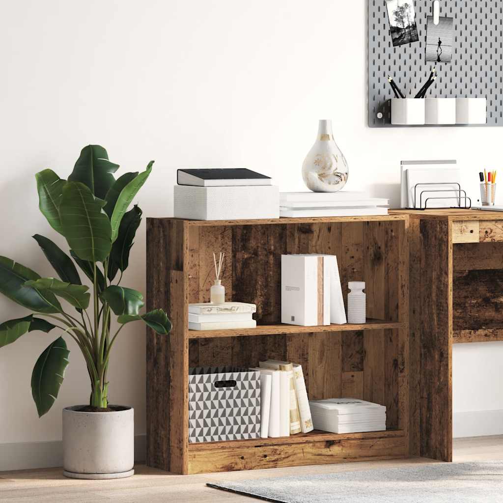 Libreria Legno Antico 80x24x76 cm in Legno Multistrato | homemem39