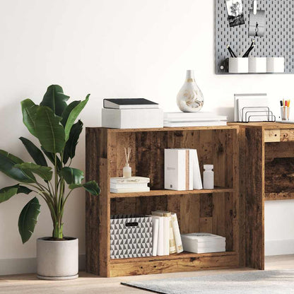Libreria Legno Antico 80x24x76 cm in Legno Multistrato | homemem39