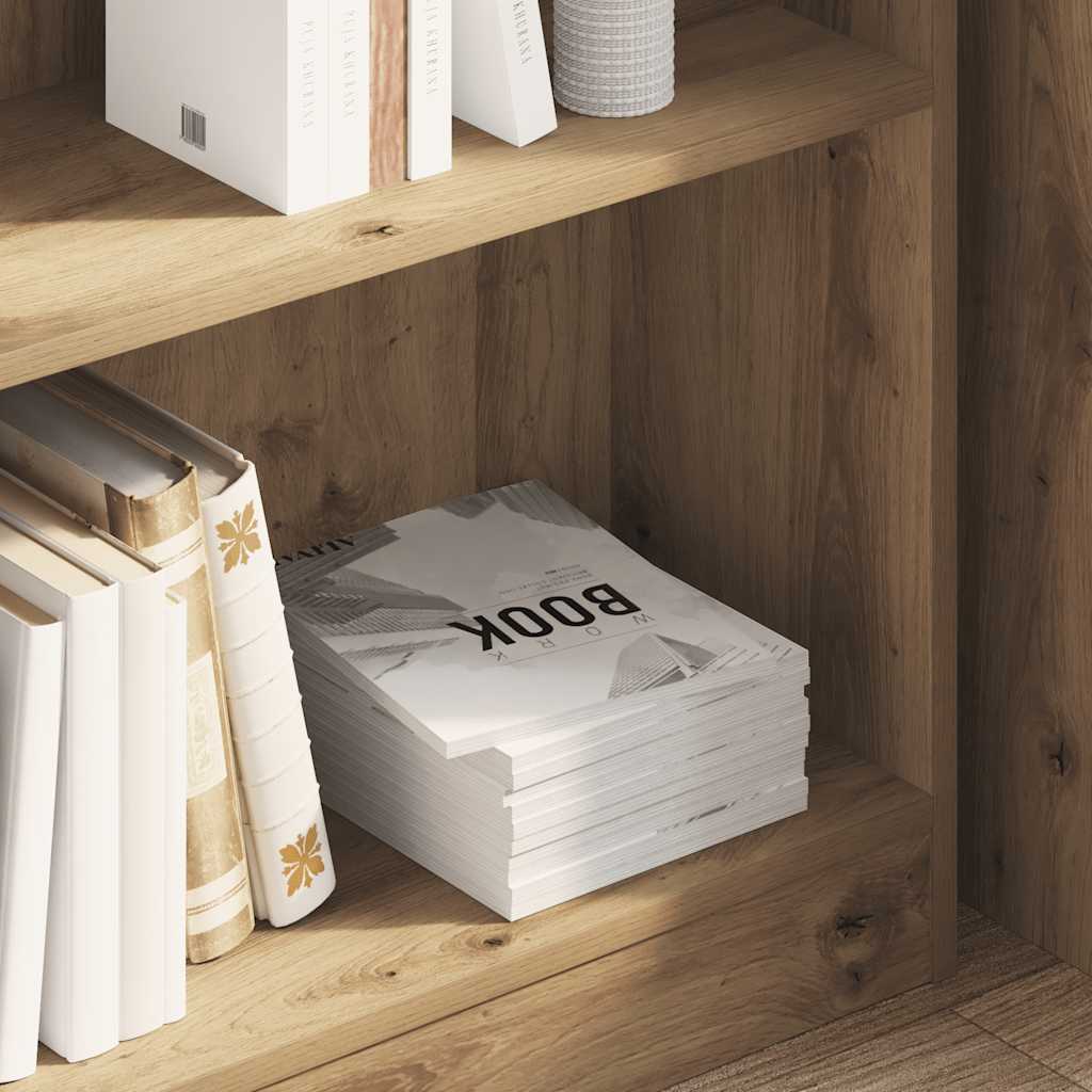 Libreria Rovere Artigianale 80x24x76 cm in Legno Multistrato | homemem39
