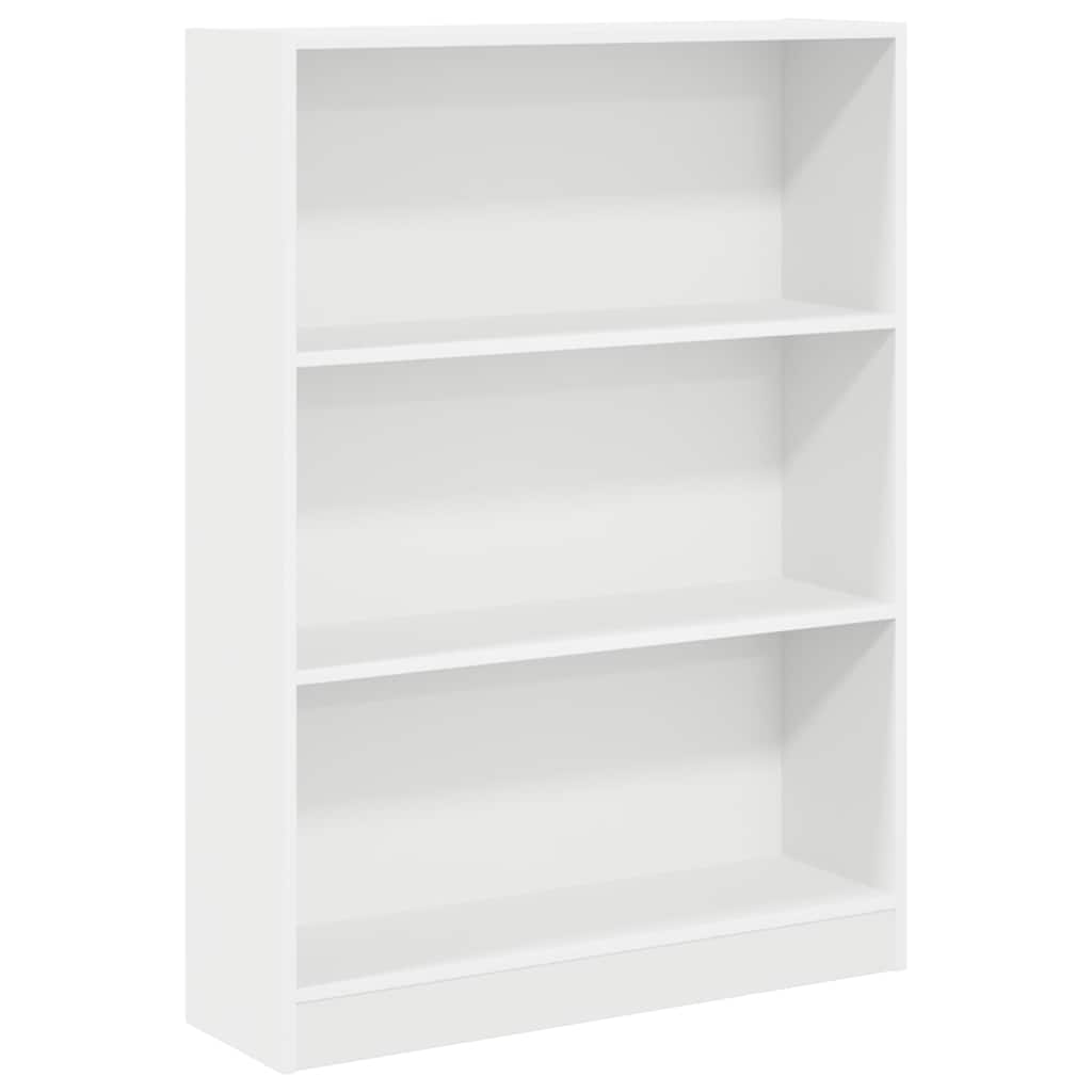 Libreria Bianca 80x24x109 cm in Legno Multistrato | homemem39