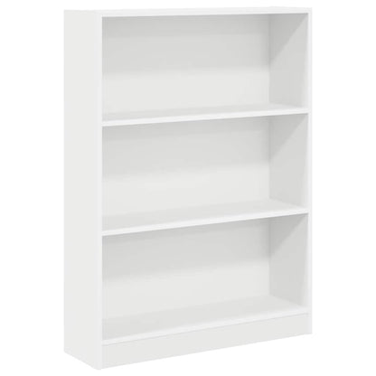 Libreria Bianca 80x24x109 cm in Legno Multistrato | homemem39