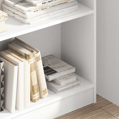Libreria Bianca 80x24x109 cm in Legno Multistrato | homemem39