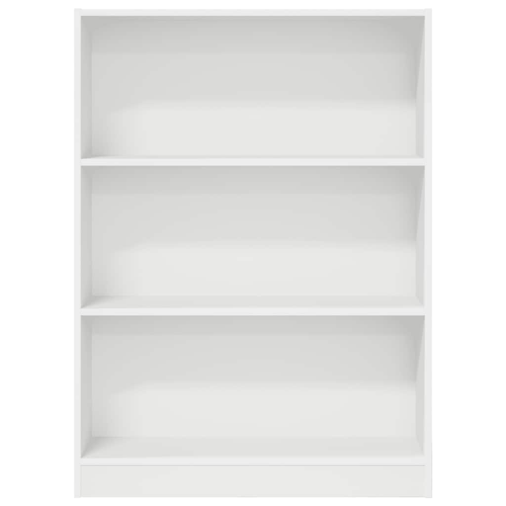 Libreria Bianca 80x24x109 cm in Legno Multistrato | homemem39