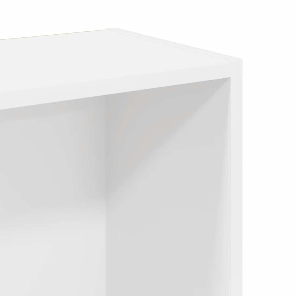 Libreria Bianca 80x24x109 cm in Legno Multistrato | homemem39