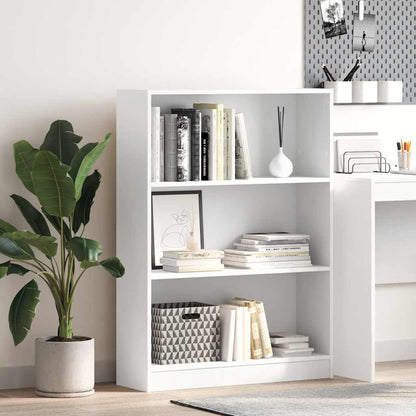 Libreria Bianca 80x24x109 cm in Legno Multistrato | homemem39