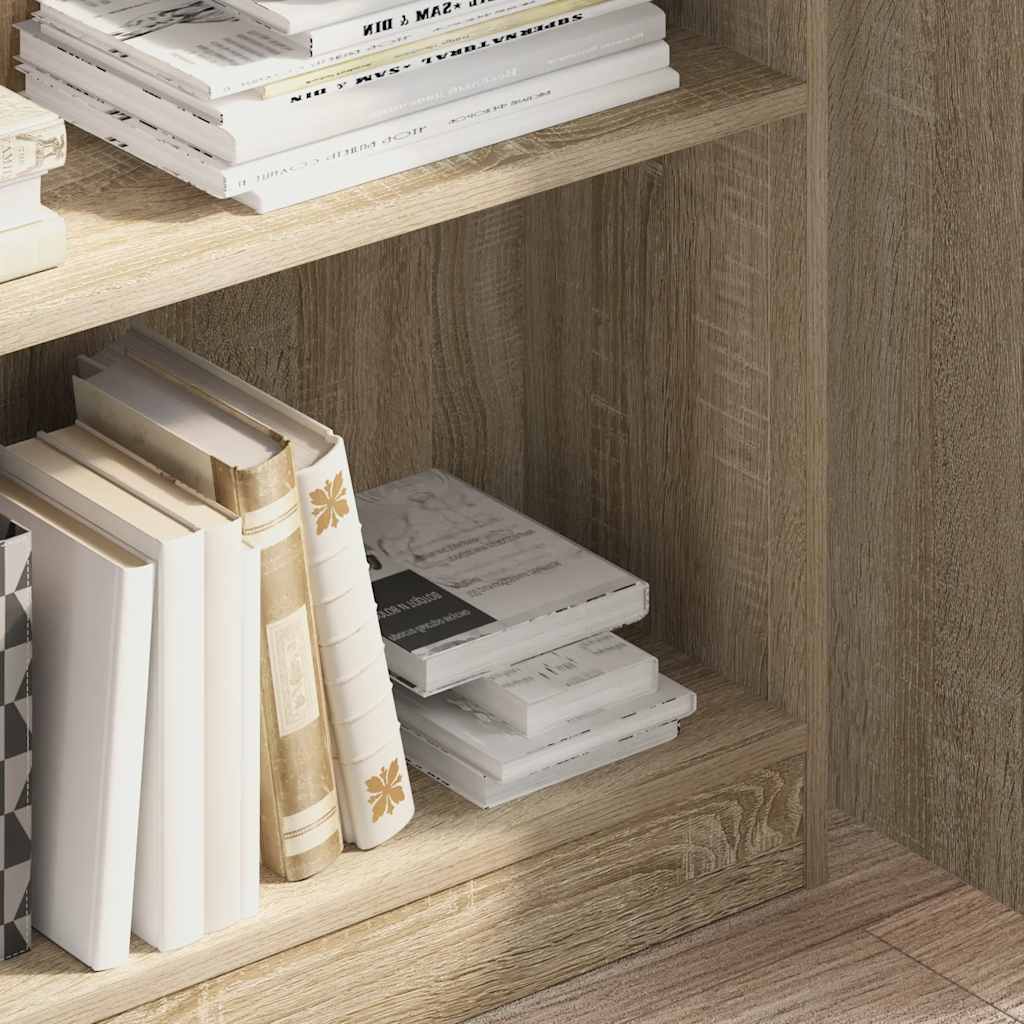 Libreria Rovere Sonoma 80x24x109 cm in Legno Multistrato | homemem39