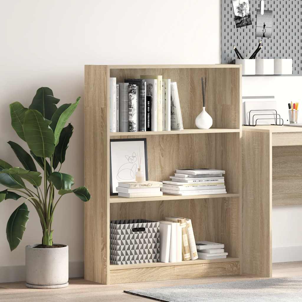 Libreria Rovere Sonoma 80x24x109 cm in Legno Multistrato | homemem39