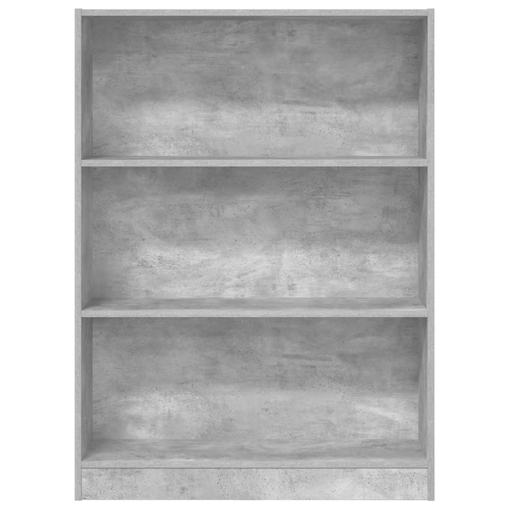 Libreria Grigio Cemento 80x24x109 cm in Legno Multistrato | homemem39