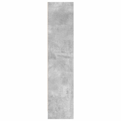 Libreria Grigio Cemento 80x24x109 cm in Legno Multistrato | homemem39