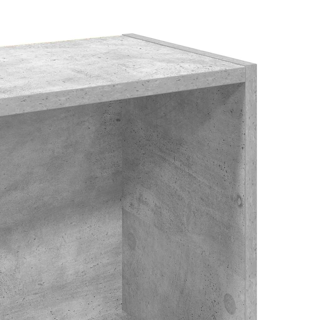 Libreria Grigio Cemento 80x24x109 cm in Legno Multistrato | homemem39