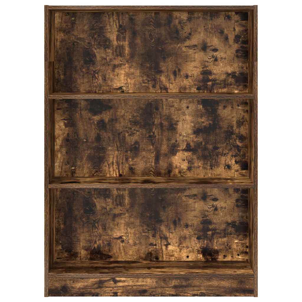 Libreria Rovere Fumo 80x24x109 cm in Legno Multistrato | homemem39