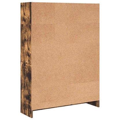 Libreria Rovere Fumo 80x24x109 cm in Legno Multistrato | homemem39