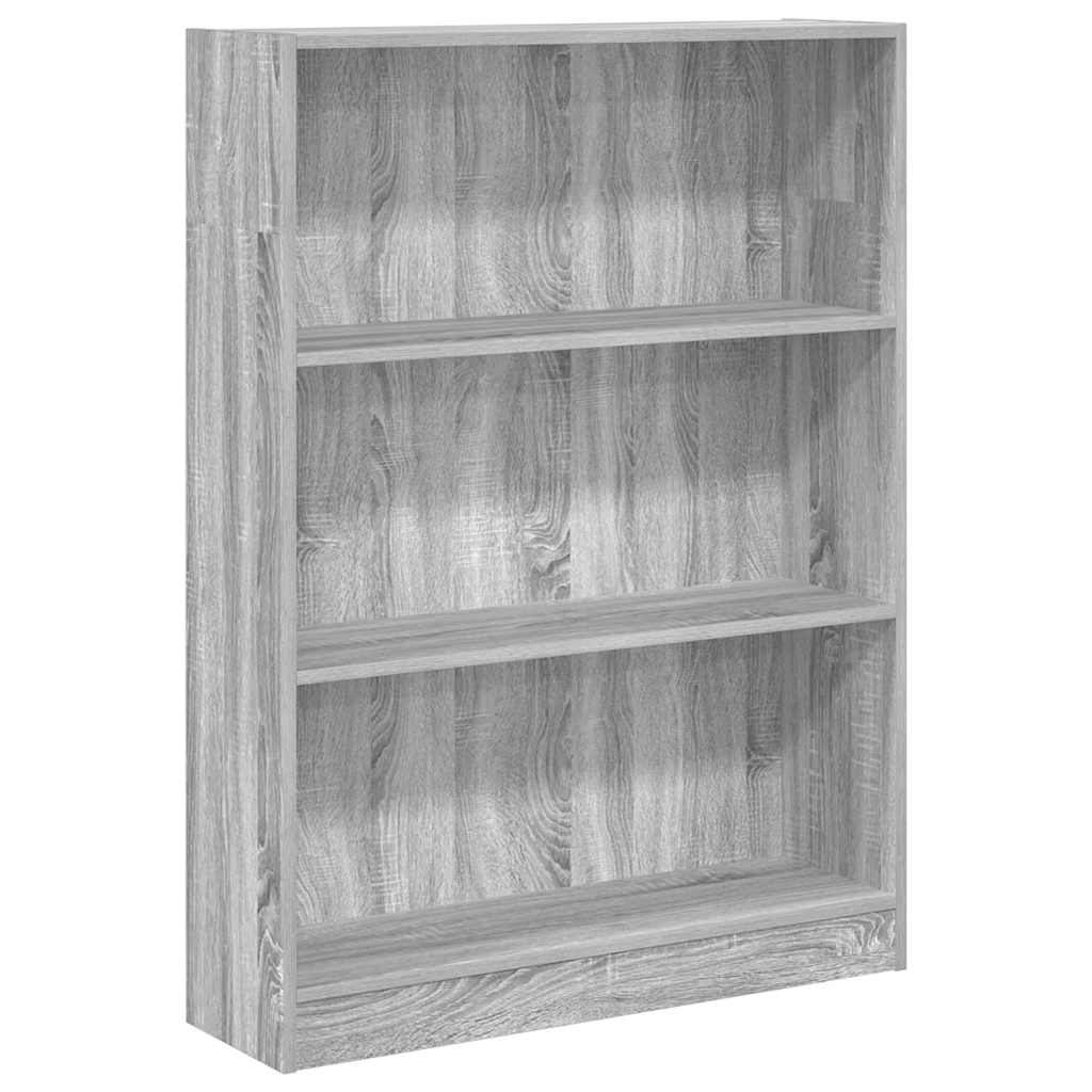 Libreria Grigio Sonoma 80x24x109 cm in Legno Multistrato | homemem39