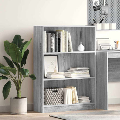 Libreria Grigio Sonoma 80x24x109 cm in Legno Multistrato | homemem39
