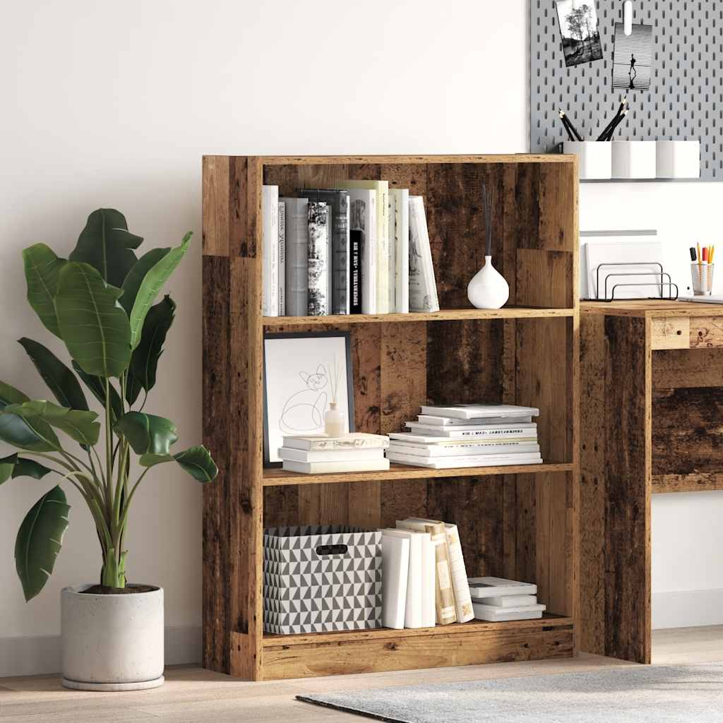 Libreria Legno Antico 80x24x109 cm in Legno Multistrato | homemem39