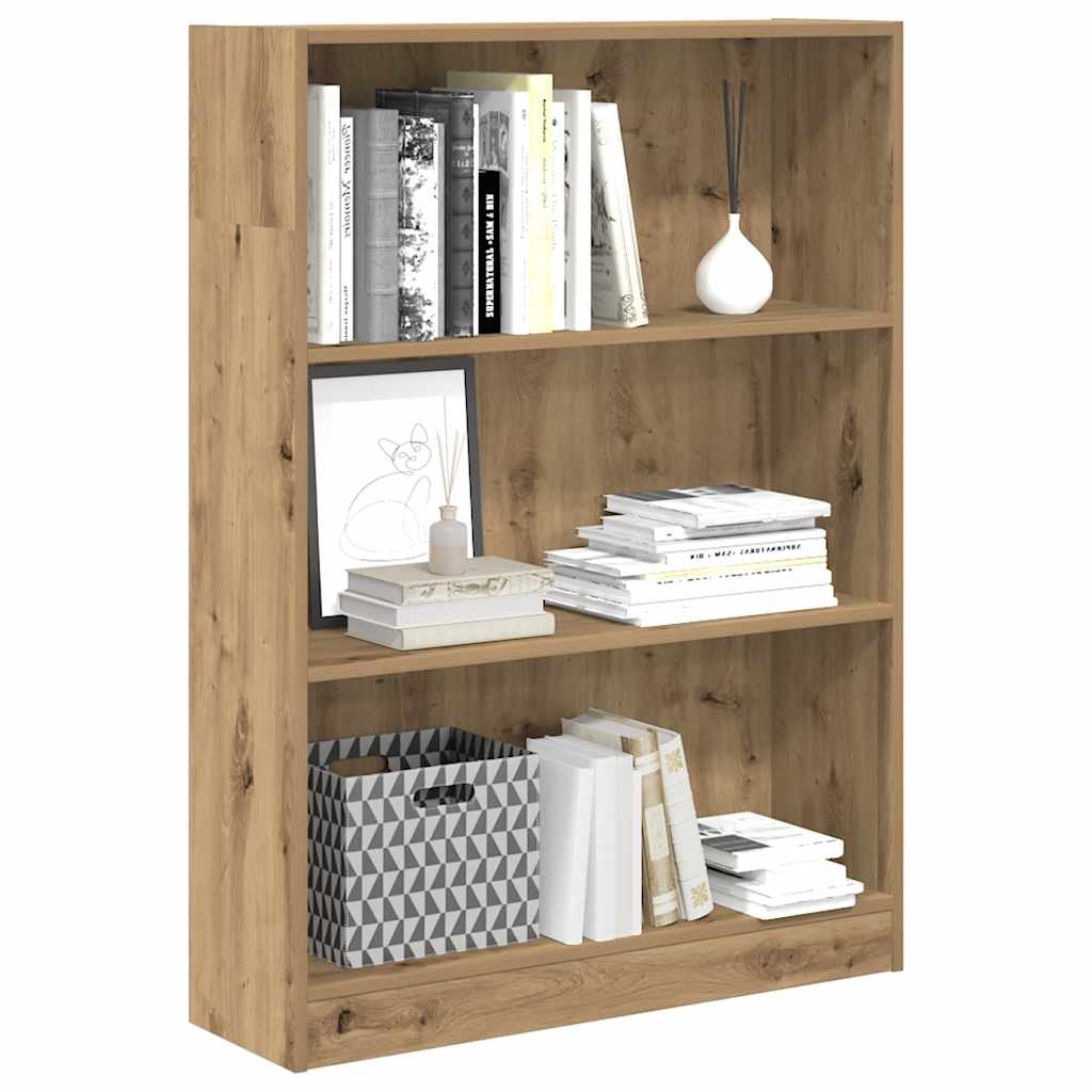 Libreria Rovere Artigianale 80x24x109 cm in Legno Multistrato | homemem39