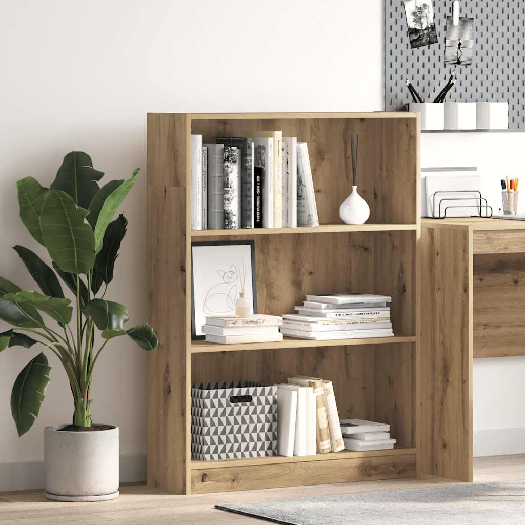 Libreria Rovere Artigianale 80x24x109 cm in Legno Multistrato | homemem39