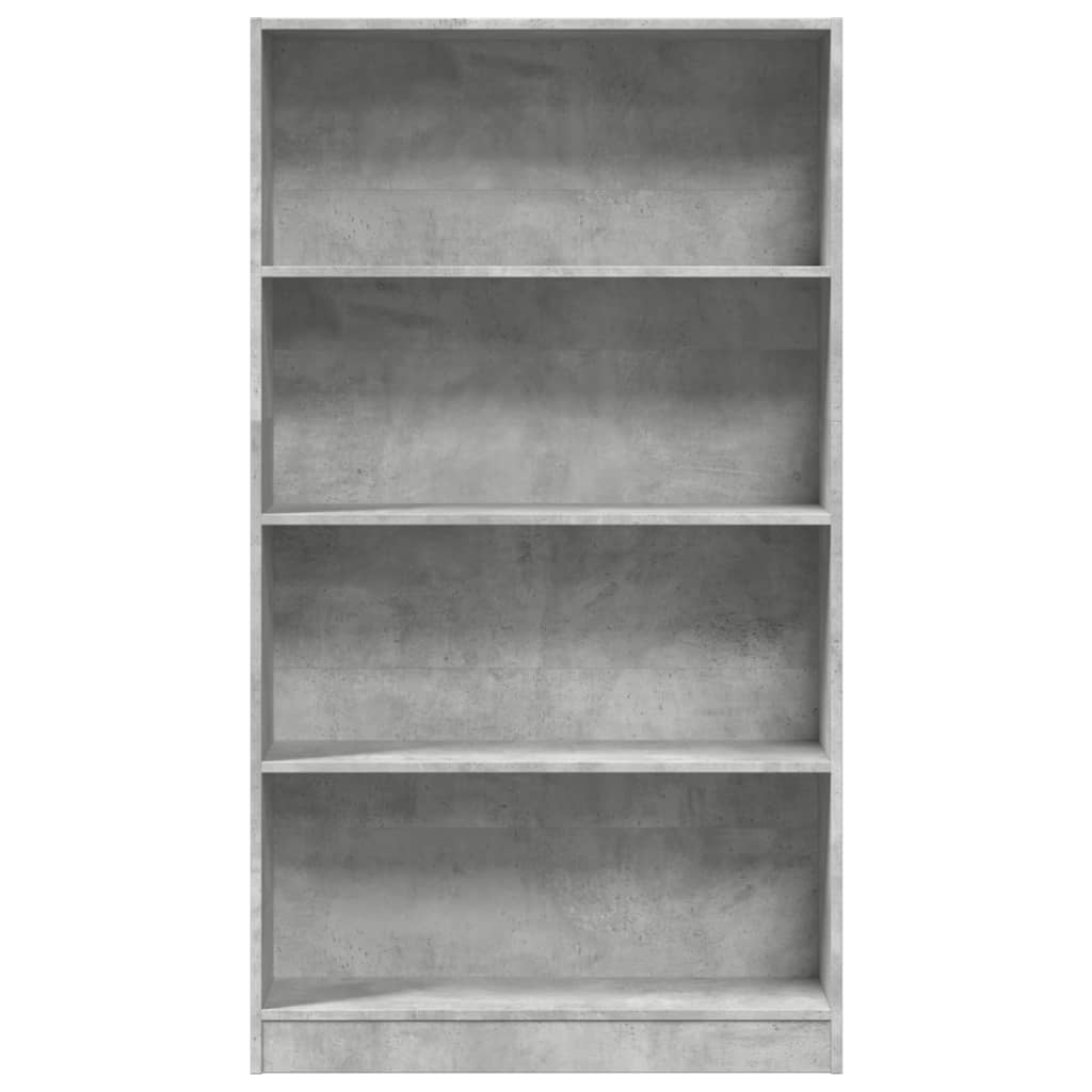 Libreria Grigio Cemento 80x24x143 cm in Legno Multistrato | homemem39
