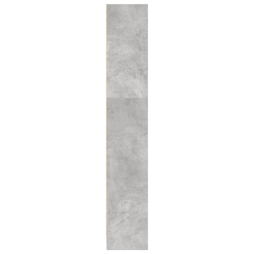 Libreria Grigio Cemento 80x24x143 cm in Legno Multistrato | homemem39