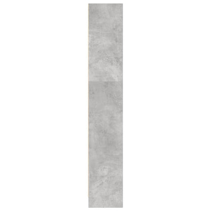 Libreria Grigio Cemento 80x24x143 cm in Legno Multistrato | homemem39