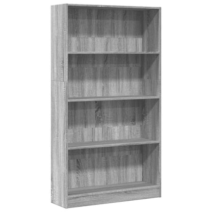 Libreria Grigio Sonoma 80x24x143 cm in Legno Multistrato | homemem39