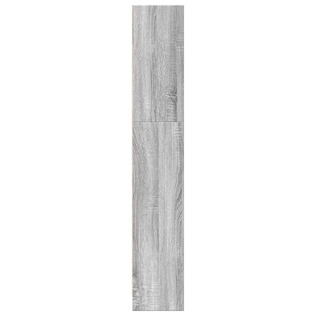 Libreria Grigio Sonoma 80x24x143 cm in Legno Multistrato | homemem39