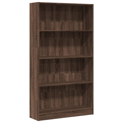 Libreria Rovere Marrone 80x24x143 cm in Legno Multistrato | homemem39