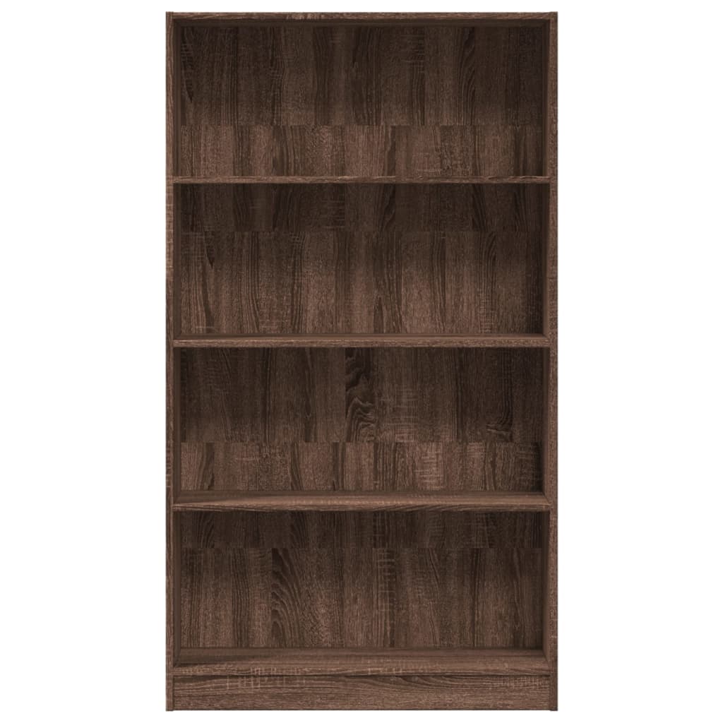 Libreria Rovere Marrone 80x24x143 cm in Legno Multistrato | homemem39