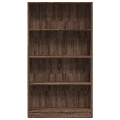 Libreria Rovere Marrone 80x24x143 cm in Legno Multistrato | homemem39