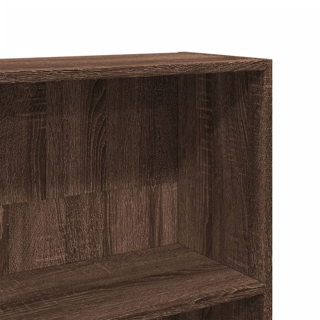 Libreria Rovere Marrone 80x24x143 cm in Legno Multistrato | homemem39