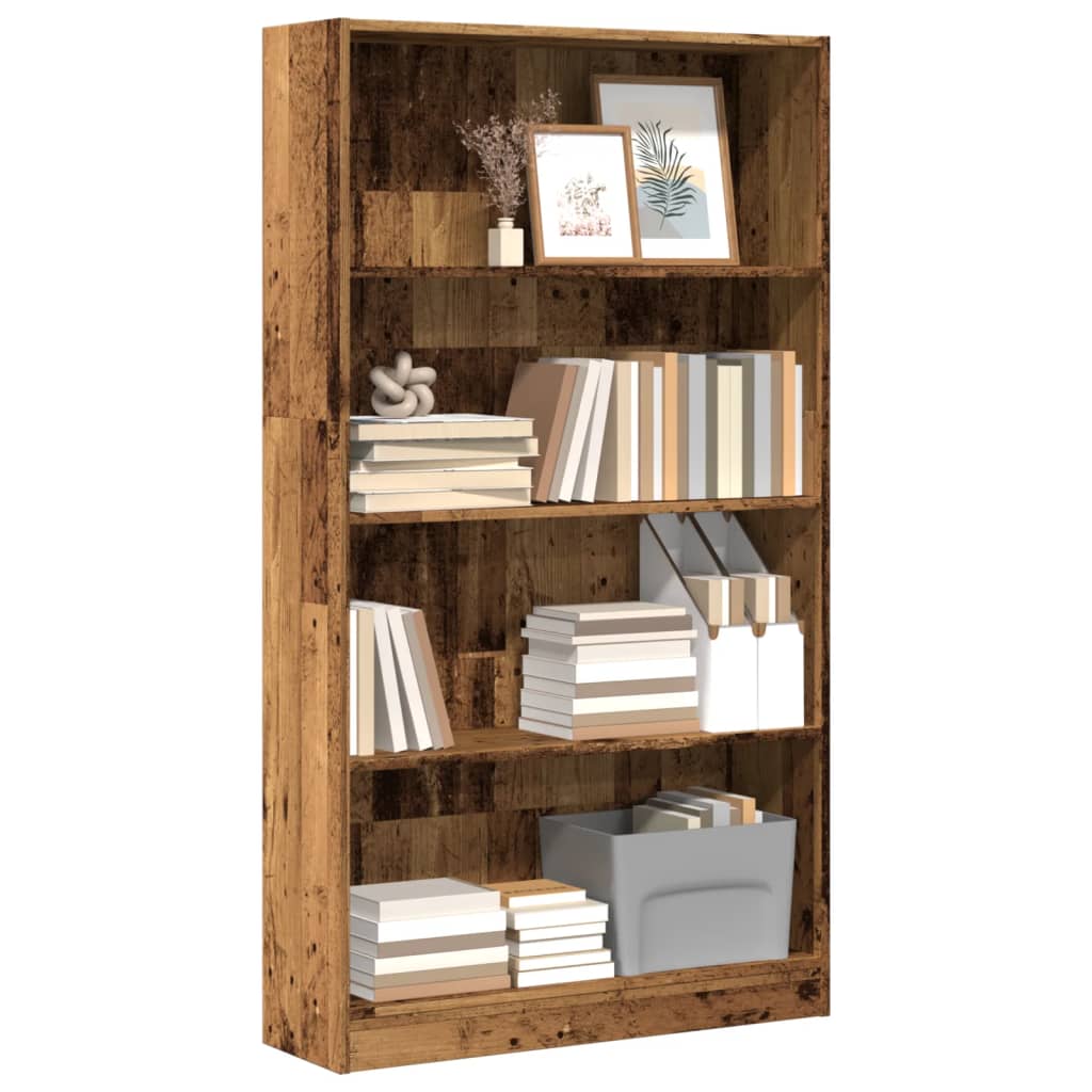 Libreria Legno Antico 80x24x143 cm in Legno Multistrato | homemem39