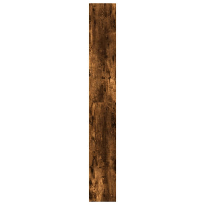 Libreria Rovere Fumo 80x24x176 cm in Legno Multistrato | homemem39