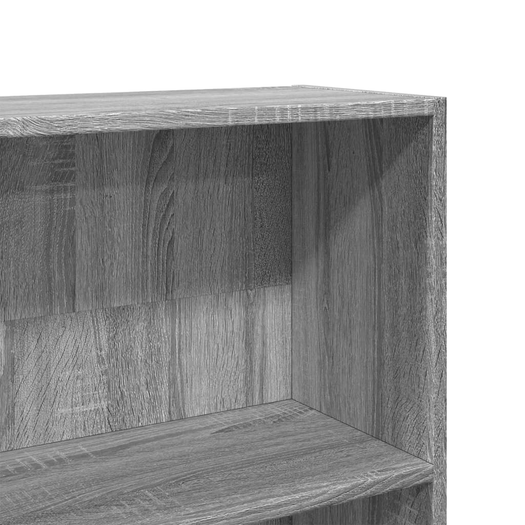 Libreria Grigio Sonoma 80x24x176 cm in Legno Multistrato | homemem39