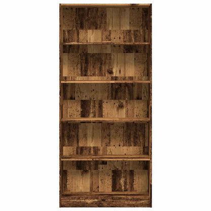 Libreria Legno Antico 80x24x176 cm in Legno Multistrato | homemem39