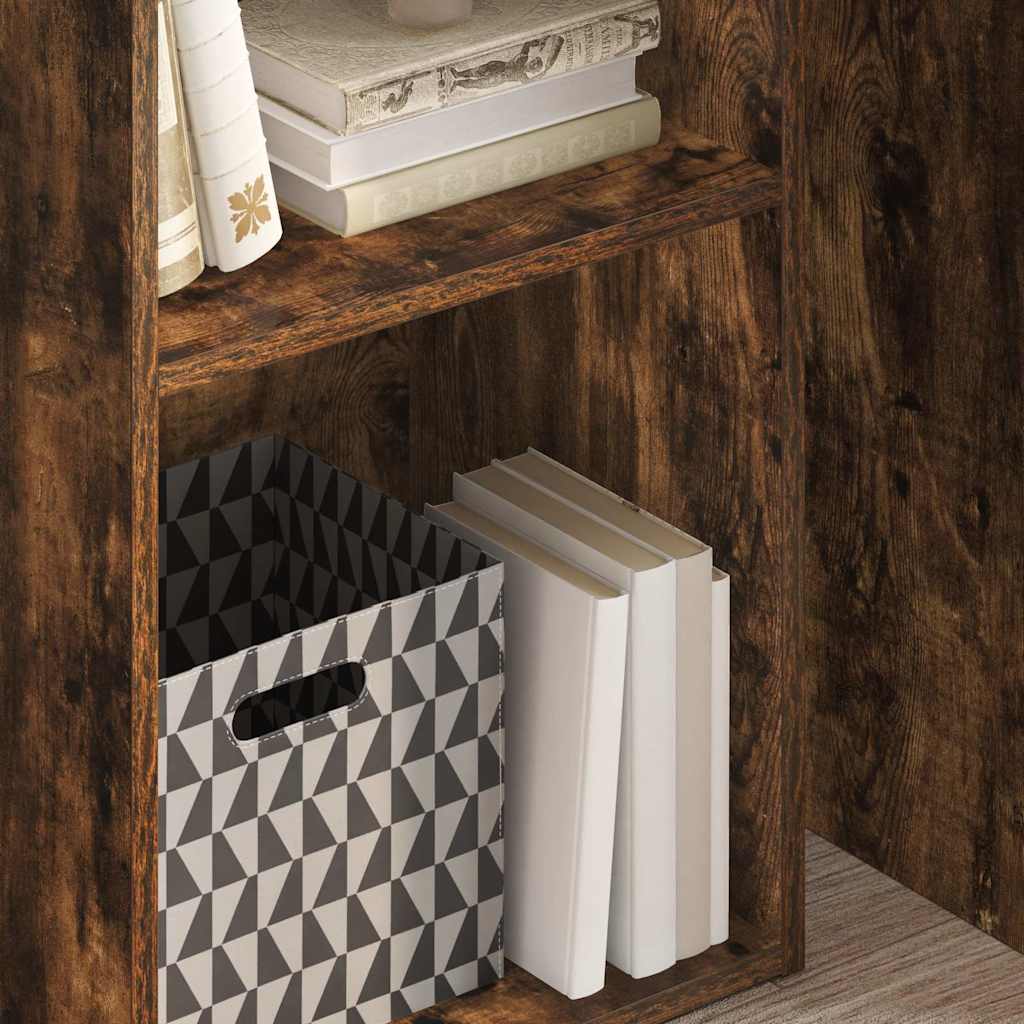 Libreria Rovere Fumo 40x30x77 cm in Legno Multistrato | homemem39