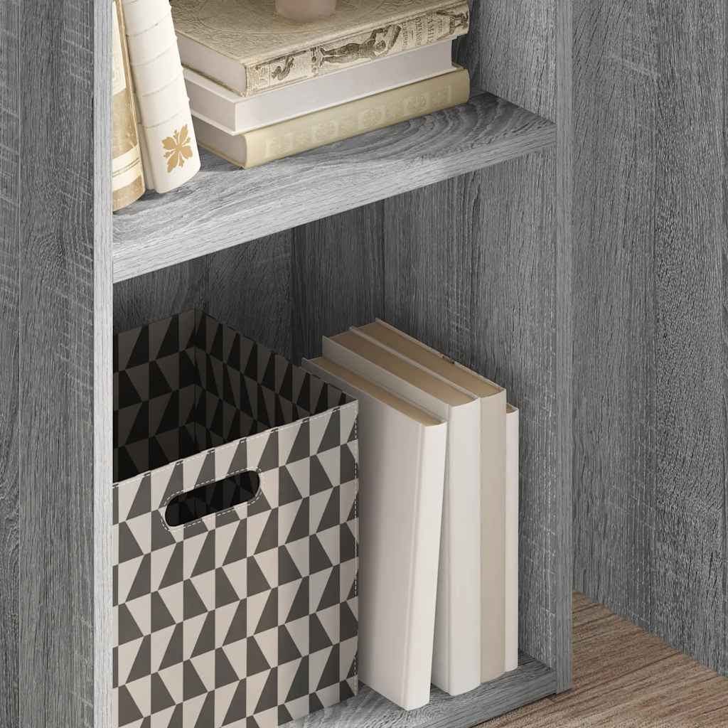 Libreria Grigio Sonoma 40x30x77 cm in Legno Multistrato | homemem39