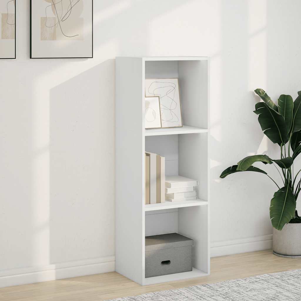 Libreria Bianca 40x30x114 cm in Legno Multistrato | homemem39