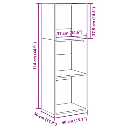 Libreria Rovere Sonoma 40x30x114 cm in Legno Multistrato | homemem39