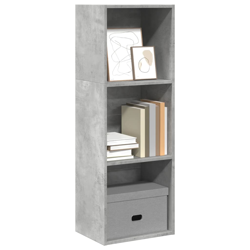 Libreria Grigio Cemento 40x30x114 cm in Legno Multistrato | homemem39