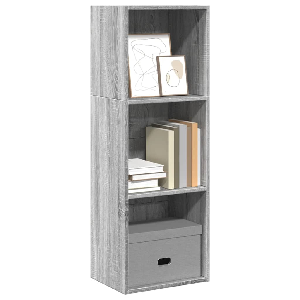 Libreria Grigio Sonoma 40x30x114 cm in Legno Multistrato | homemem39